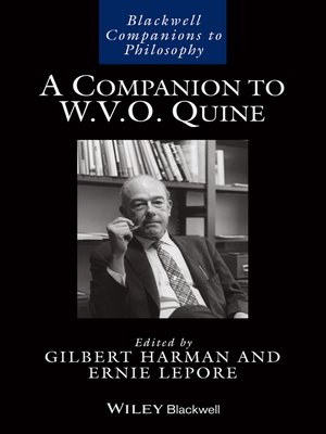 cover image of A Companion to W. V. O. Quine